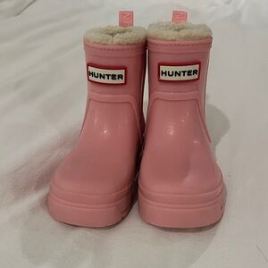 Hunter Kids Pink Rain or Snow Boots